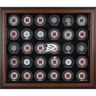 Braune Vitrine für 30 Pucks der Anaheim Ducks Image