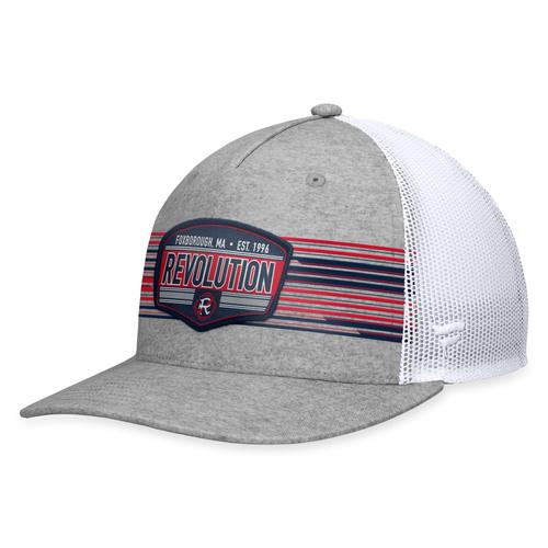 Herren Fanatics Steel New England Revolution Stroke Trucker Snapback-Mütze