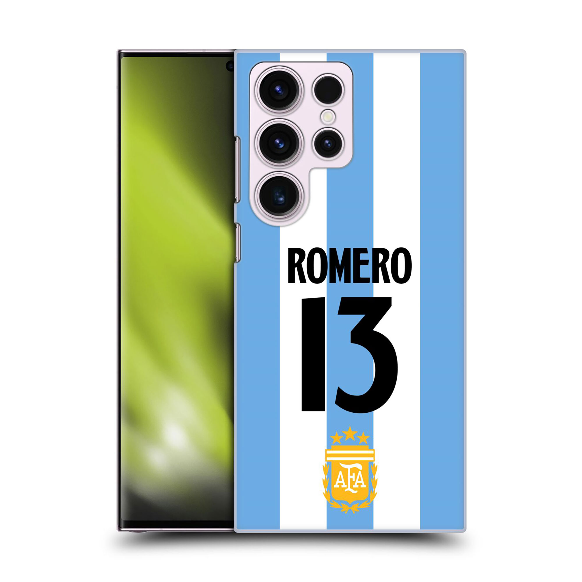 Argentinien Cristian Romero Name und Number Phone Case - Samsung Image