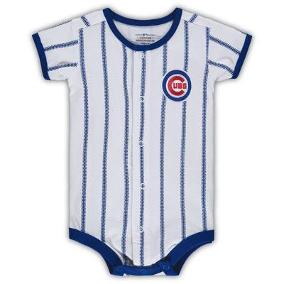 Weißer/königsblauer Chicago Cubs Power Hitter Kurzarm-Bodysuit für Neugeborene Image