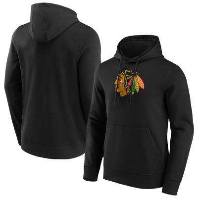 Chicago Blackhawks Fanatics Branded Iconic Primary Color Logo Graphic Hoodie – Schwarz – Herren Image