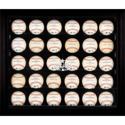 Fanatics Authentic Houston Astros 2022 World Series Champions Vitrine mit 30 Bällen, schwarzer Rahmen Image
