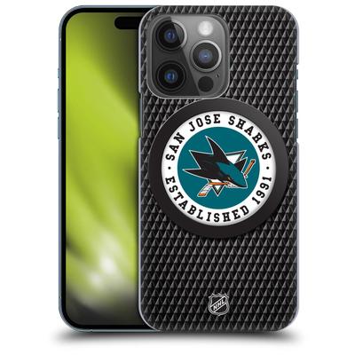 San Jose Sharks NHL Puck Texture Grafik Phone Case - iPhone Image