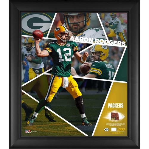 Aaron Rodgers Green Bay Packers gerahmte 15