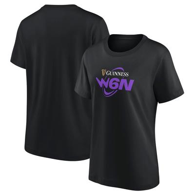 Guinness Damen Six Nations Logo T-Shirt – Schwarz – Damen Image