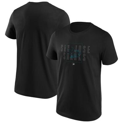 San Jose Sharks Fanatics Branded Exoskeleton T-Shirt - Schwarz - Herren Image