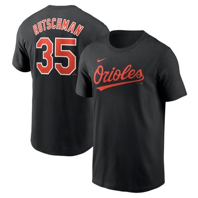 Nike Adley Rutschman Baltimore Orioles Fuse T-Shirt mit Name und Nummer für Herren, Schwarz Image