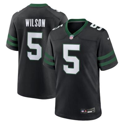 New York Jets Nike Game Ausweichtrikot - Schwarz - Garrett Wilson - Herren Image