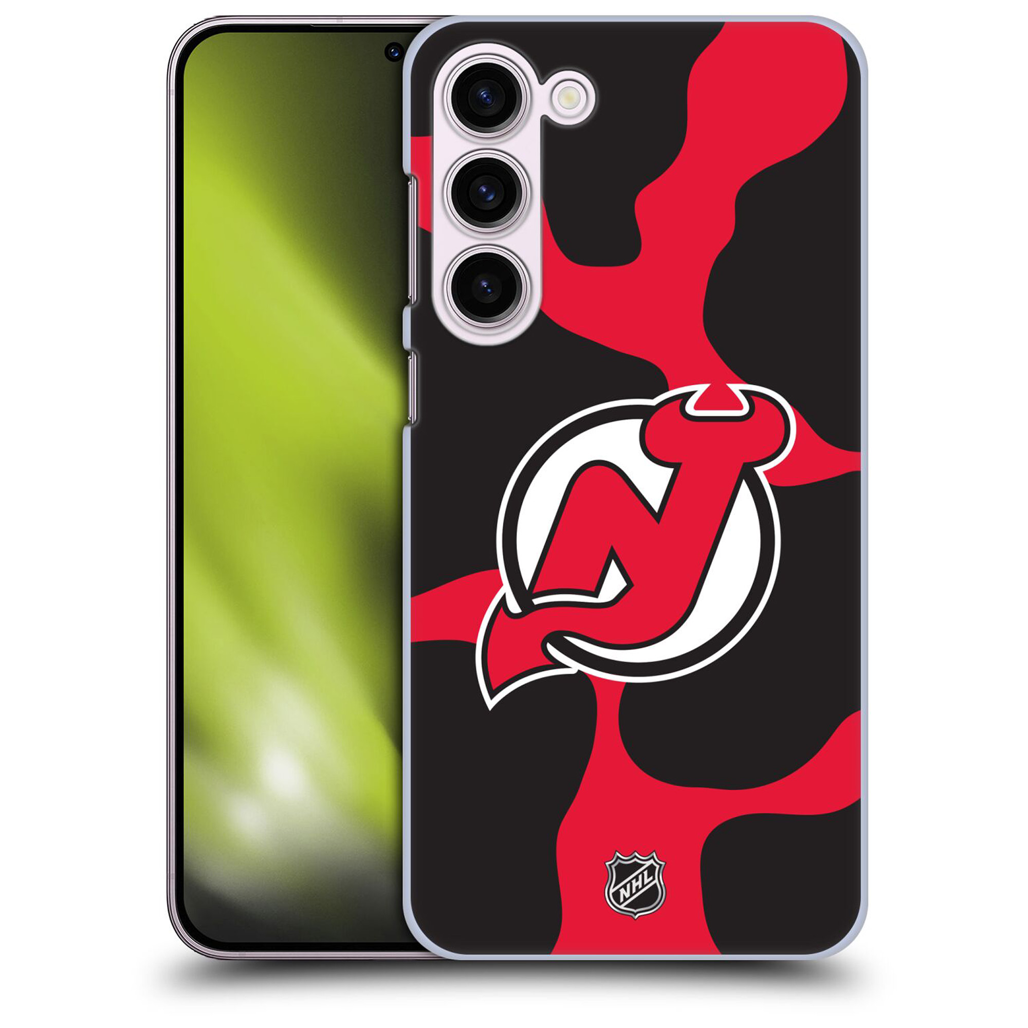 New Jersey Devils NHL Cow Pattern Grafik Phone Case - Samsung Image