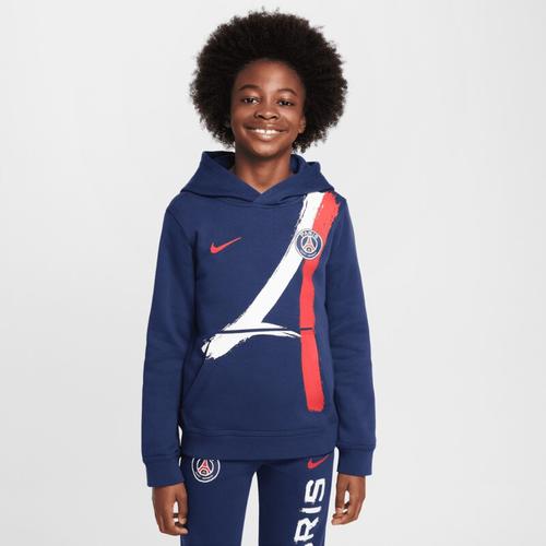 Paris Saint-Germain Nike Club Hoodie – Marineblau – Kinder