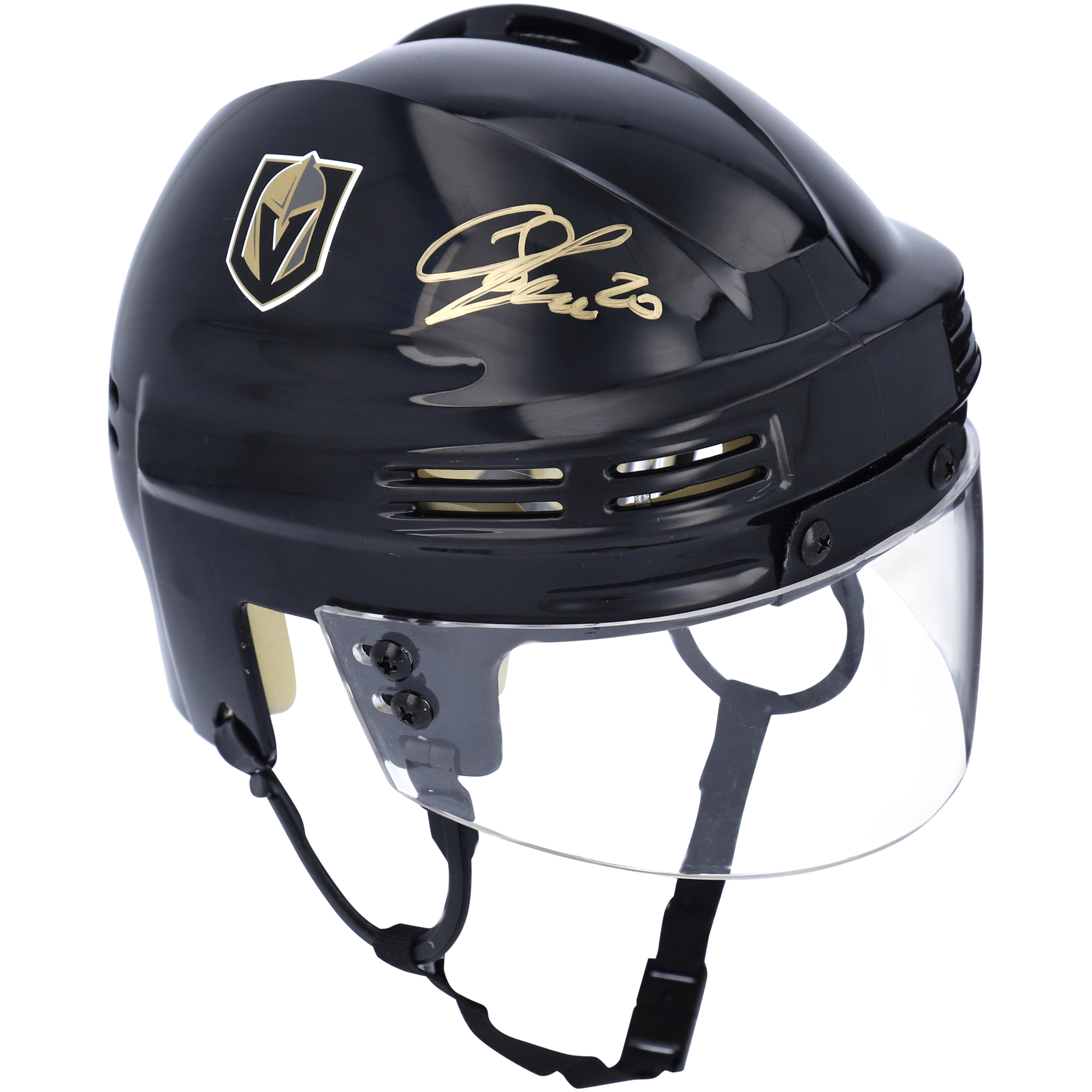 Chandler Stephenson Vegas Golden Knights signierter schwarzer Minihelm Image