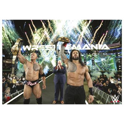 WWE The Rock und Roman Reigns WrestleMania Siegposter - Ungerahmt A3 Image
