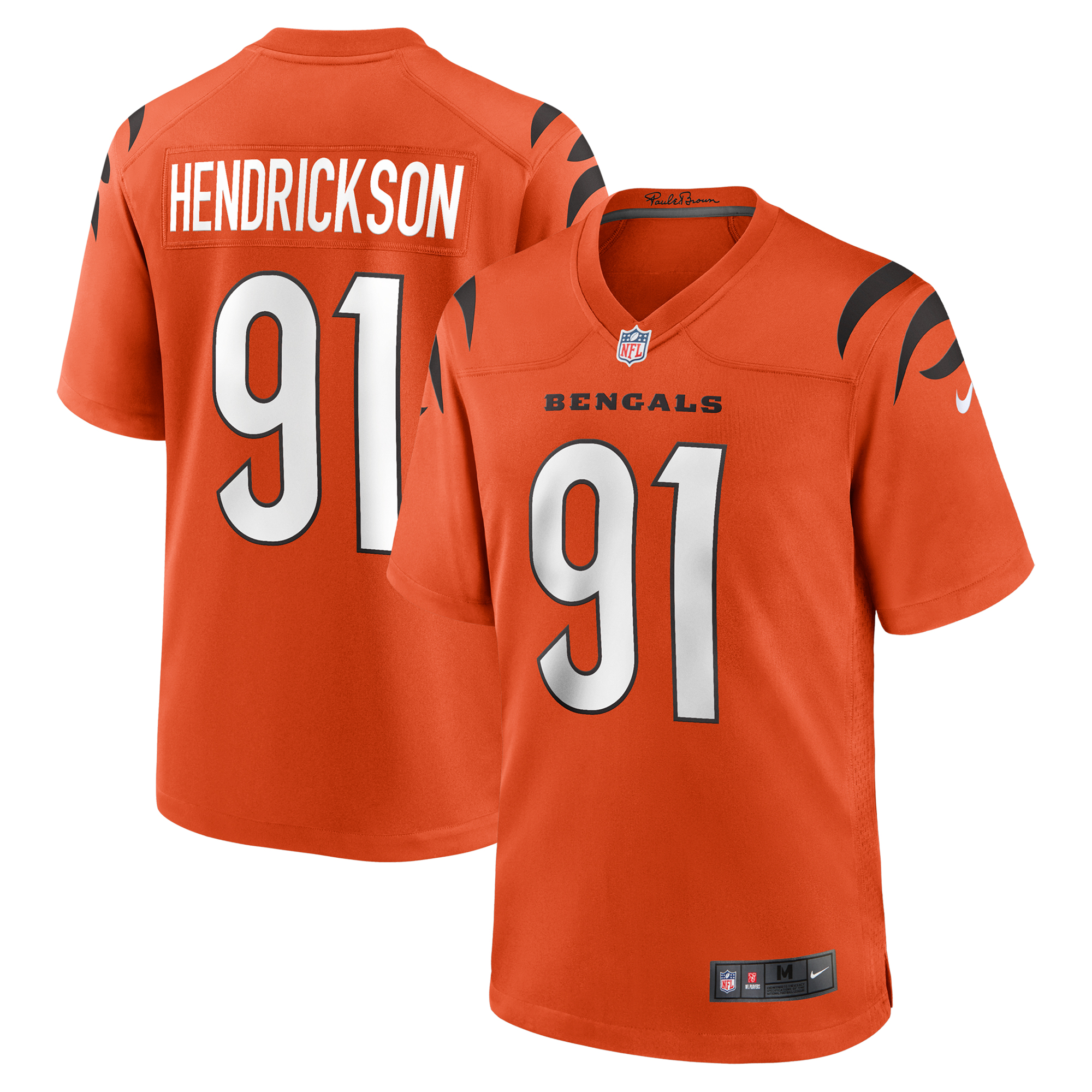 Cincinnati Bengals Nike Game Ausweichtrikot - Orange - Trey Hendrickson - Herren Image