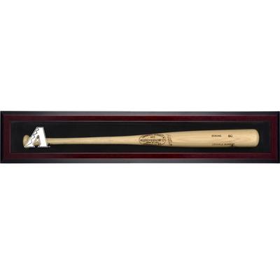 Arizona Diamondbacks Logo Mahagoni gerahmt Wandmontierte Einzelschläger-Vitrine Image
