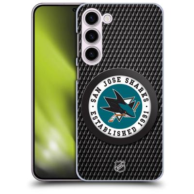 San Jose Sharks NHL Puck Texture Grafik Phone Case - Samsung Image