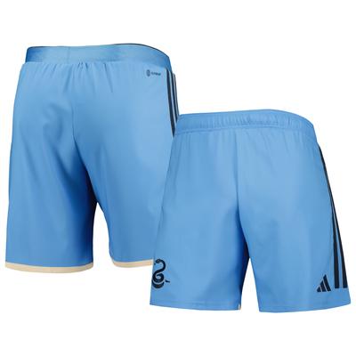 Hellblaue adidas Philadelphia Union 2023 Auswärtstrikot AEROREADY Authentic für Herren Image