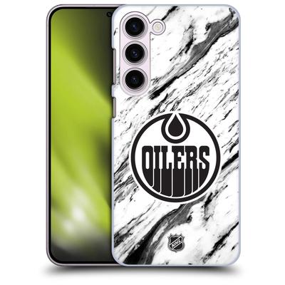 Edmonton Oilers NHL Marble Pattern Grafik Phone Case - Samsung Image