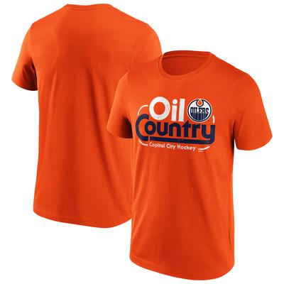 Edmonton Oilers Fanatics Branded Hometown Grafik T-Shirt - Orange - Herren Image