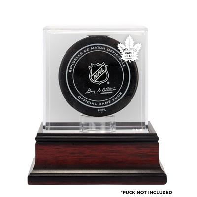 Toronto Maple Leafs (2016-heute) Mahagoni-Hockey-Puck-Logo-Vitrine Image