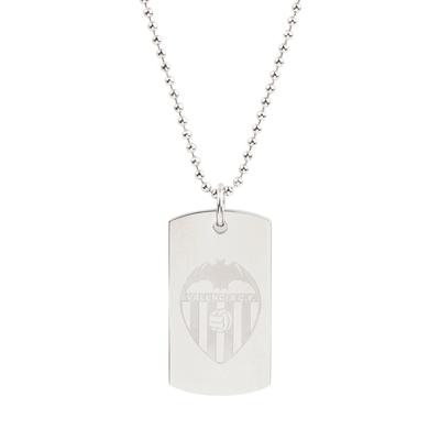 Valencia CF-Erkennungsmarke und 55 cm lange Kette – Edelstahl Image