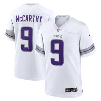 Minnesota Vikings Nike Game Ausweichtrikot - Weiß - J.J. McCarthy - Herren Image
