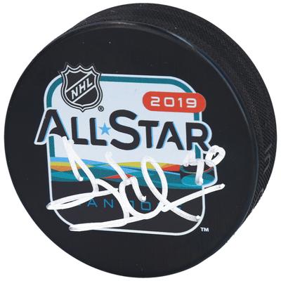Henrik Lundqvist New York Rangers signierter 2019 NHL All-Star Game Logo-Puck Image