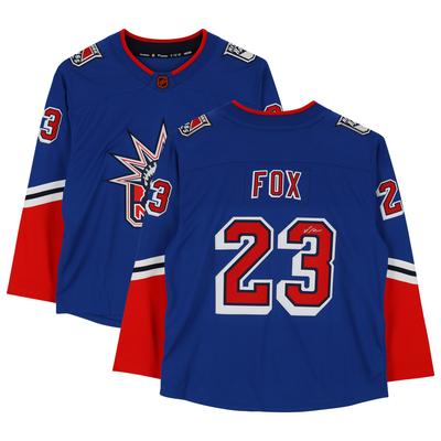 Adam Fox New York Rangers signiertes 2022-23 Special Edition 2.0 Fanatics Breakaway Trikot Image