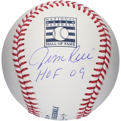 Signierter Baseball mit Hall of Fame-Logo und „HOF 09“-Aufschrift von Jim Rice, Boston Red Sox Image