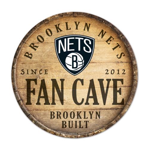 Brooklyn Nets 14 Zoll rundes Holzschild