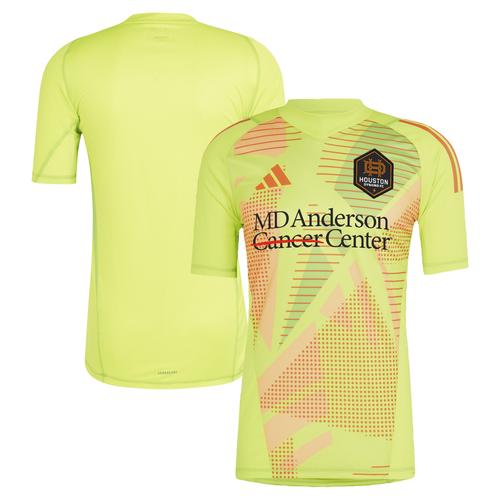 Gelbes adidas Houston Dynamo FC 2024 Torwarttrikot für Herren