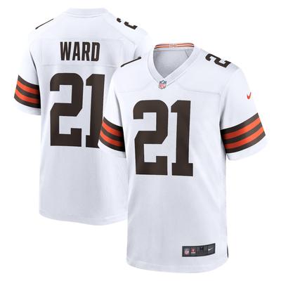 Cleveland Browns Nike Game Auswärtstrikot - Weiß - Denzel Ward - Herren Image