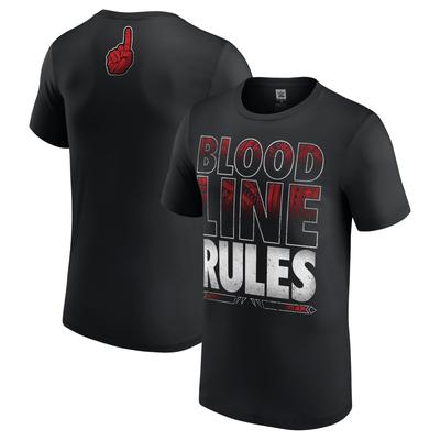 WWE Roman Reigns Bloodline Rules T-Shirt Schwarz - Herren Image