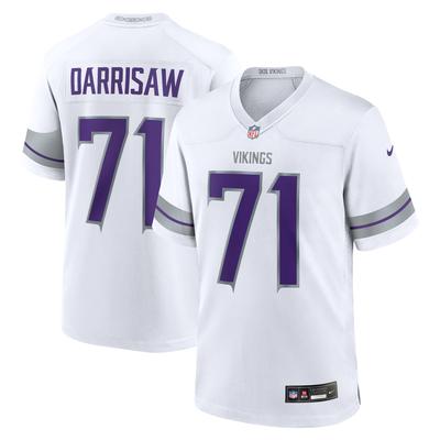 Minnesota Vikings Nike Game Ausweichtrikot - Weiß - Christian Darrisaw - Herren Image