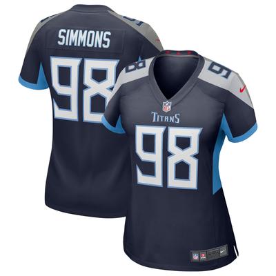 Tennessee Titans Nike Heimtrikot - Marineblau - Jeffrey Simmons - Damen Image