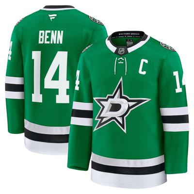 Herren – Dallas Stars – Jamie Benn – Kelly Green – Premium-Heimtrikot Fanatics Image