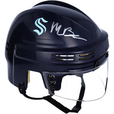 Von Matty Beniers signierter Minihelm „Seattle Kraken“ in Marineblau Image