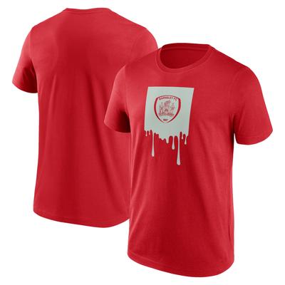 Barnsley Liquify Graphic T-Shirt - Samba Red - Mens Image