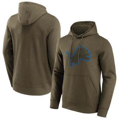 Detroit Lions Khakifarbener Pop-Grafik-Hoodie – Herren Image