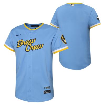 Milwaukee Brewers Nike Offizielles Replica City Connect Trikot -Jugend Image