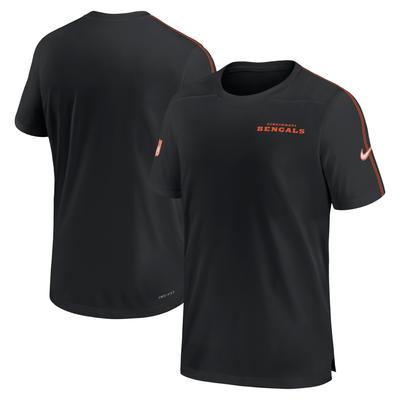 Schwarzes Nike Cincinnati Bengals 2024 Sideline Coach UV Performance T-Shirt für Herren Image