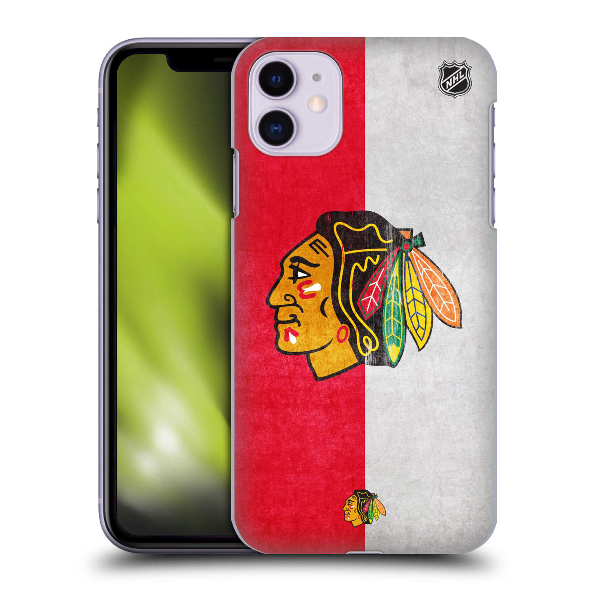 Chicago Blackhawks NHL Half Distressed Grafik Phone Case - iPhone Image