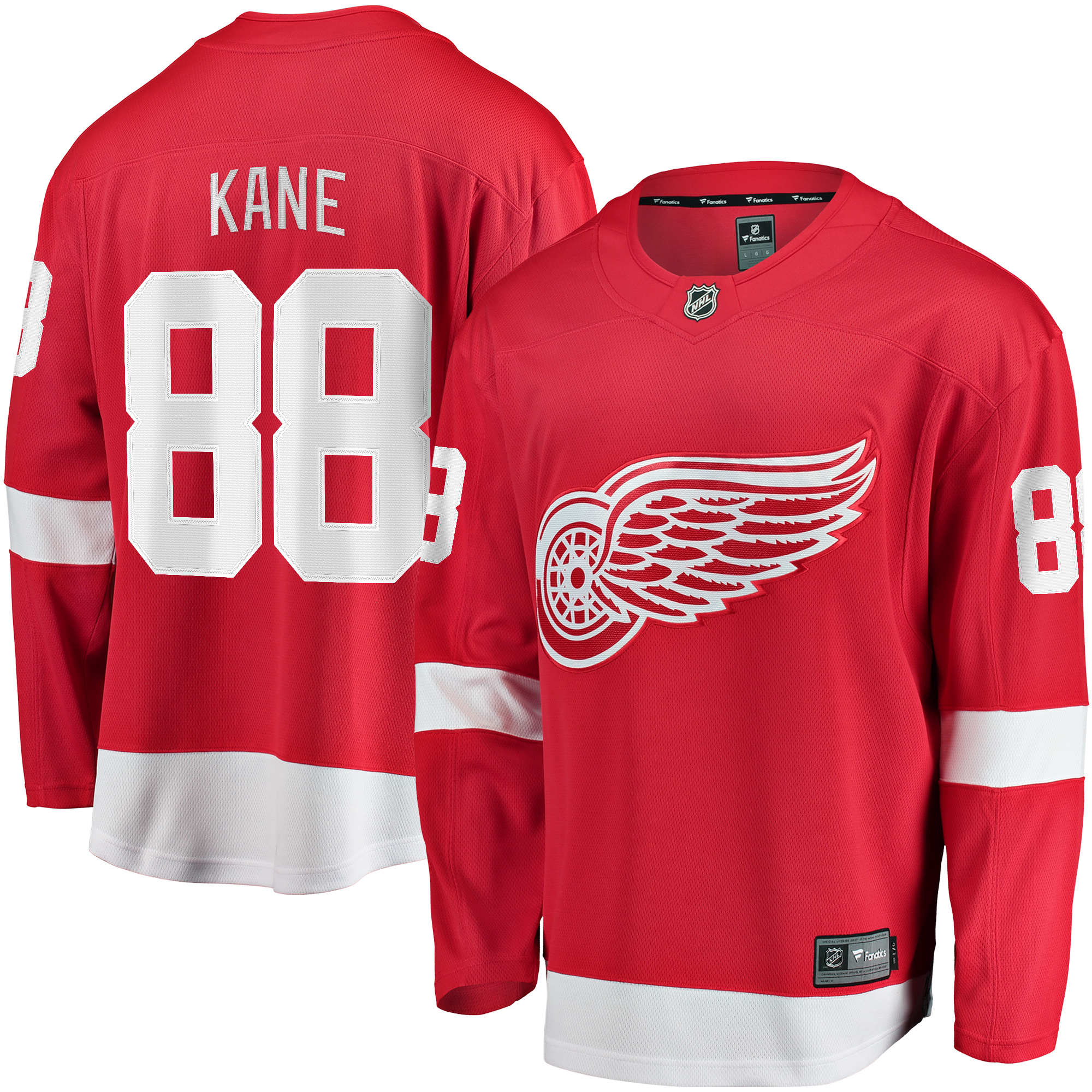Patrick Kane – Detroit Red Wings – Rotes Breakaway-Heimtrikot für Herren Image
