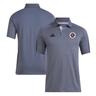 Men's adidas Gray New England Revolution 2024 Training Polo