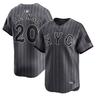 New York Mets Nike MLB Limited City Connect Jersey - Dk Gray Pete Alonso Mens