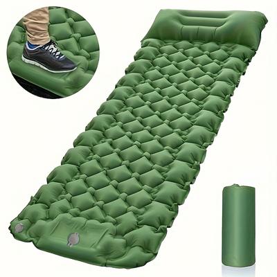 TEMU Inflatable Camping Mat -in & Headrest - For , | Tpu , Includes Bag