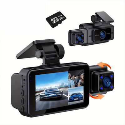 TEMU Seree 3- 4k + 1080p Dashcam - And Rear Cameras, 32gb , -in And Rear Cameras, 3.0- Ips , 170Â° , -in Gps And G