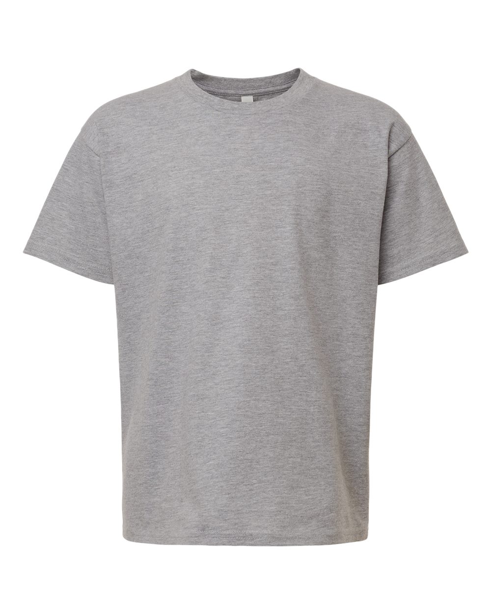 American Apparel 2001Y Youth Fine Jersey Top in Heather Grey size XL | combed ring spun cotton