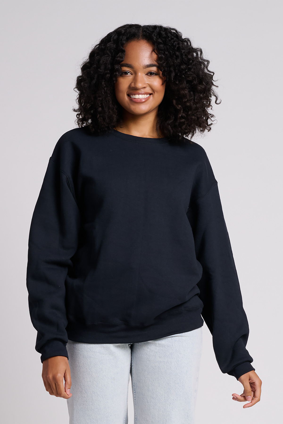 Jerzees C12MR Rugged Sweatshirt in Black Ink size Medium | Cotton/Polyester Blend
