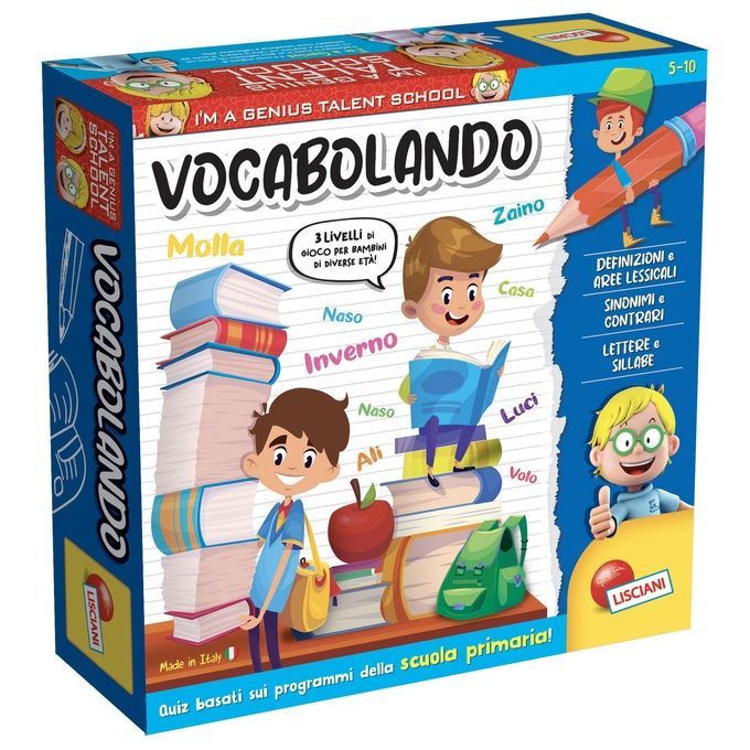 Lisciani 100484 gioco da tavolo I'm a genius ts vocabulando Educativo