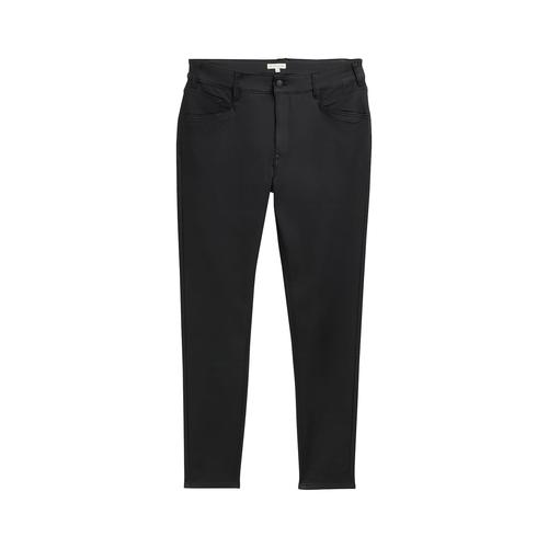 TOM TAILOR Damen Plus - Skinny Jeans, schwarz, Uni, Gr. 54